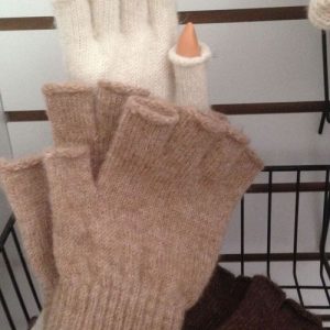 Fingerless Alpaca Fur Gloves