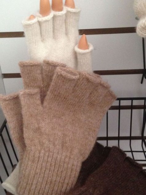 Fingerless Alpaca Fur Gloves