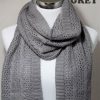 Colorful Alpaca Scarves: Cable & Lace Scarf - Image 2