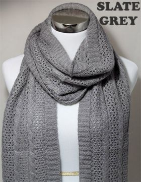 YPL Alpaca Wool Scarf Grey 200 x 70cm - Rén Gifts to China