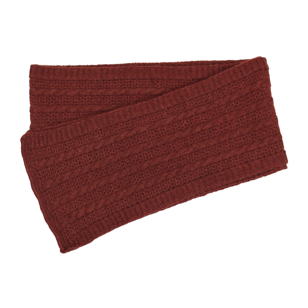 Colorful Alpaca Scarves: Cable & Lace Scarf - Image 6