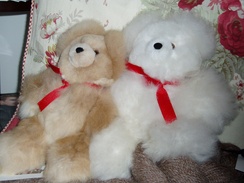 Alpaca fur teddy bear