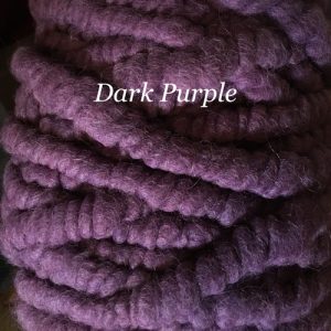 Dark purple dyed Alpaca yarn