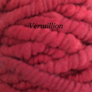 Red dyed Alpaca rug yarn