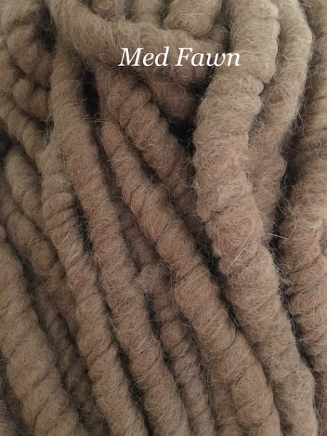 Light brown yarn made from 100% medium fawn Alpaca
