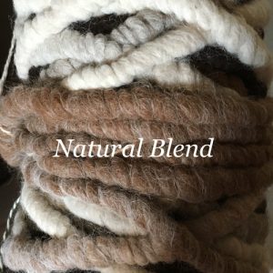 Natural brown and white Alpaca yarn