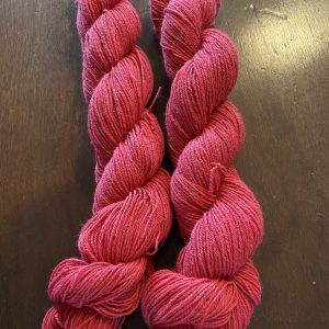 Cherry red fingering weight Alpaca yarn