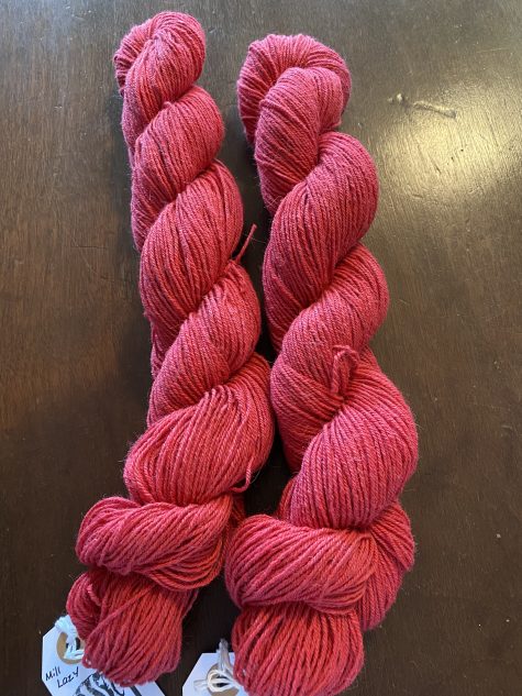 Cherry red fingering weight Alpaca yarn