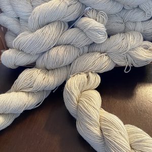 Natural white fingering weight Alpaca yarn