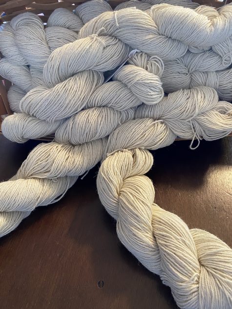 Natural white fingering weight Alpaca yarn