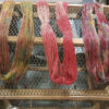 Alpaca yarn being dyed