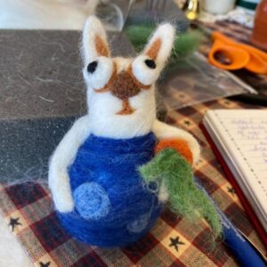Needle Felt - Make a Rabbit with a carrot