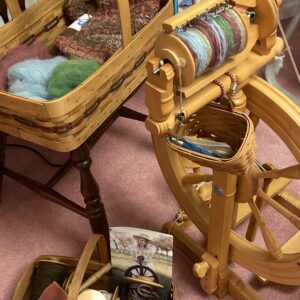 Alpaca fiber being processed