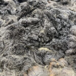2026~ Cria coat, Black - Alpaca Fleece ~ Samantha