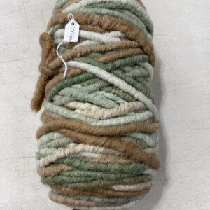 Core Spun Alpaca Rug Yarn ~  Green multi-color