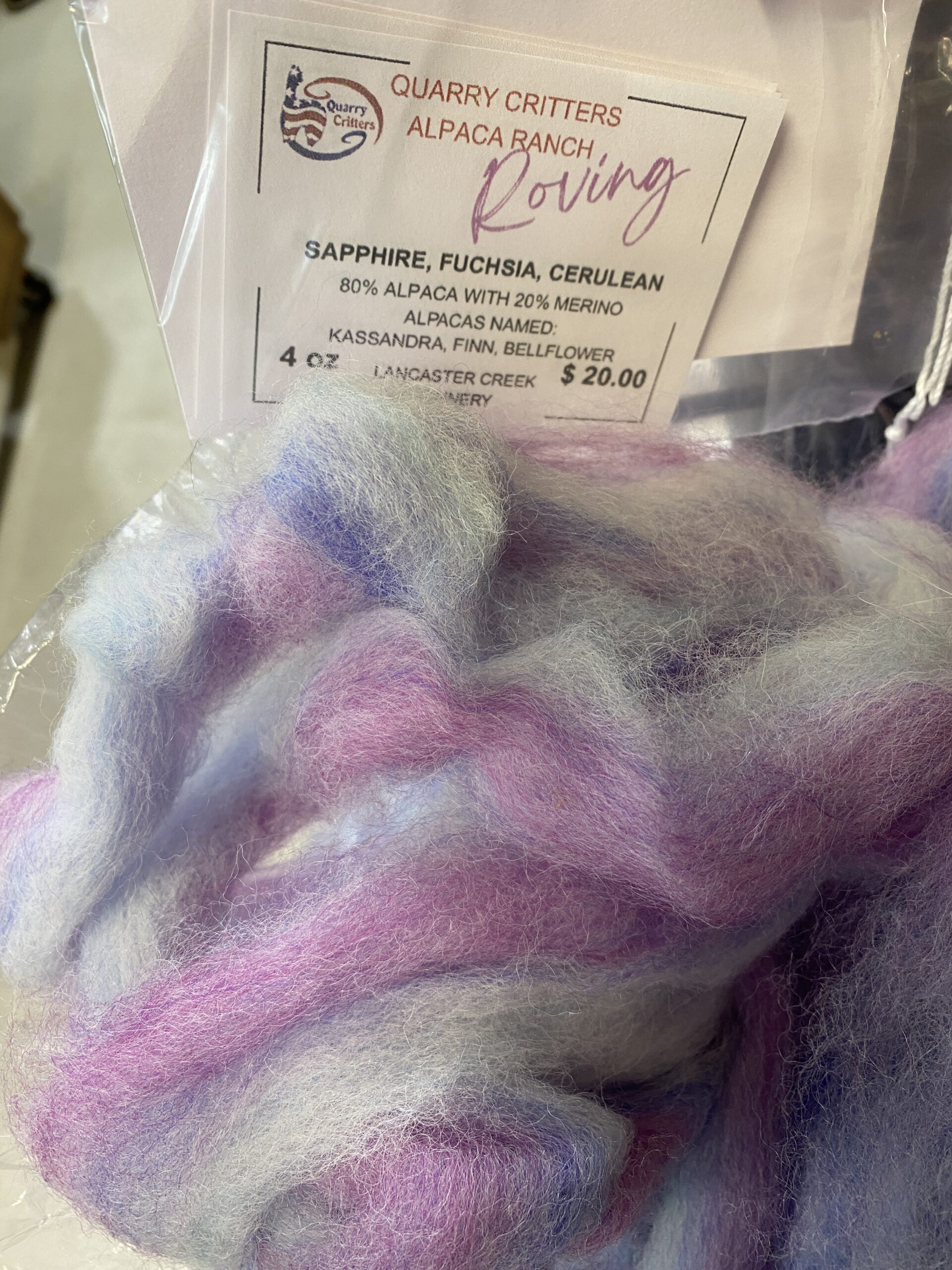Alpaca Tri-color Roving Blend - Image 9