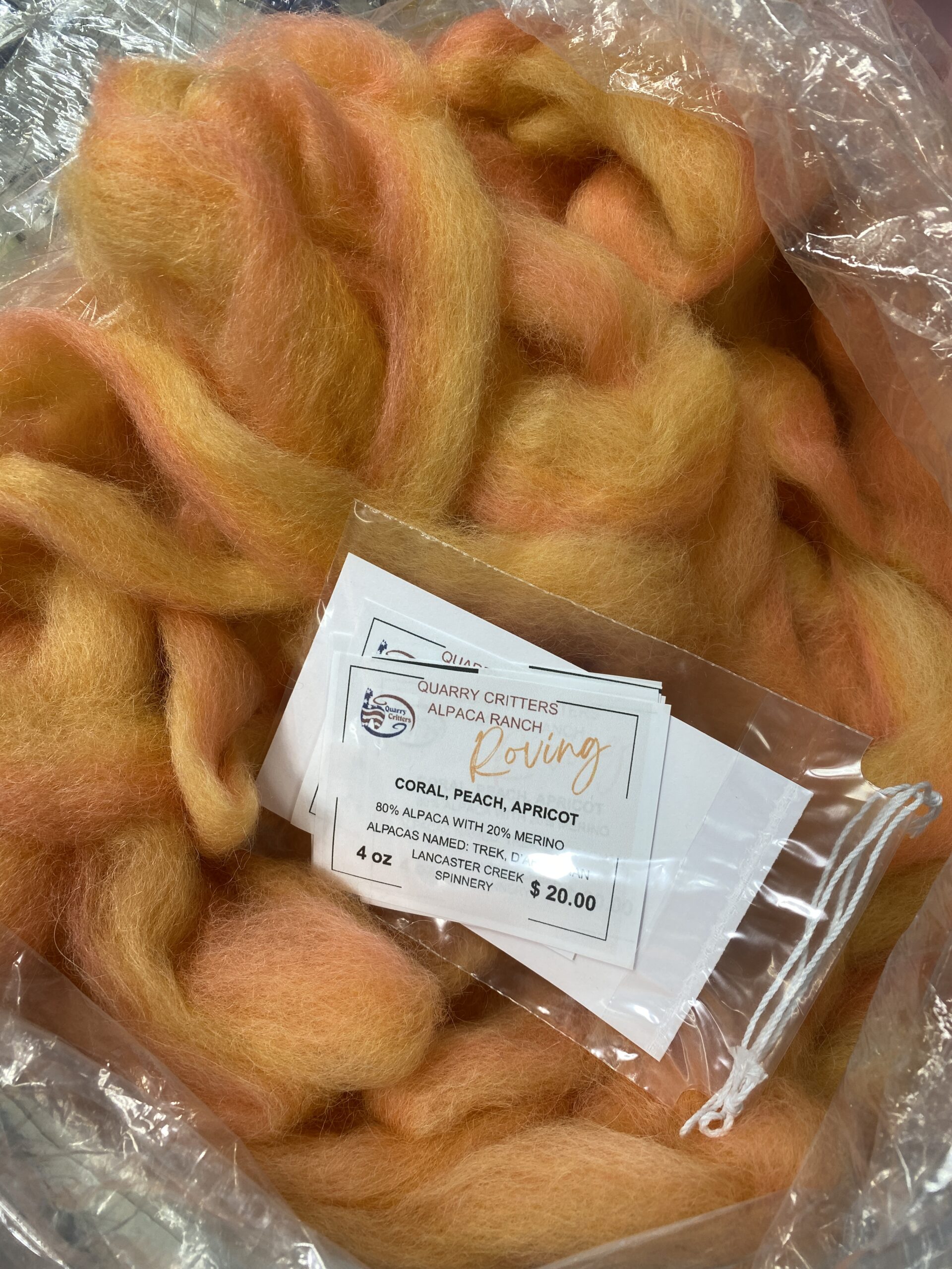 Alpaca Tri-color Roving Blend