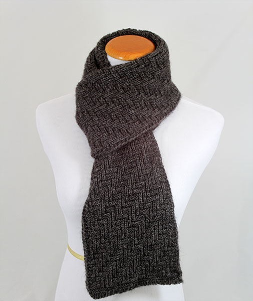 Alpaca Herringbone Scarf - Image 2